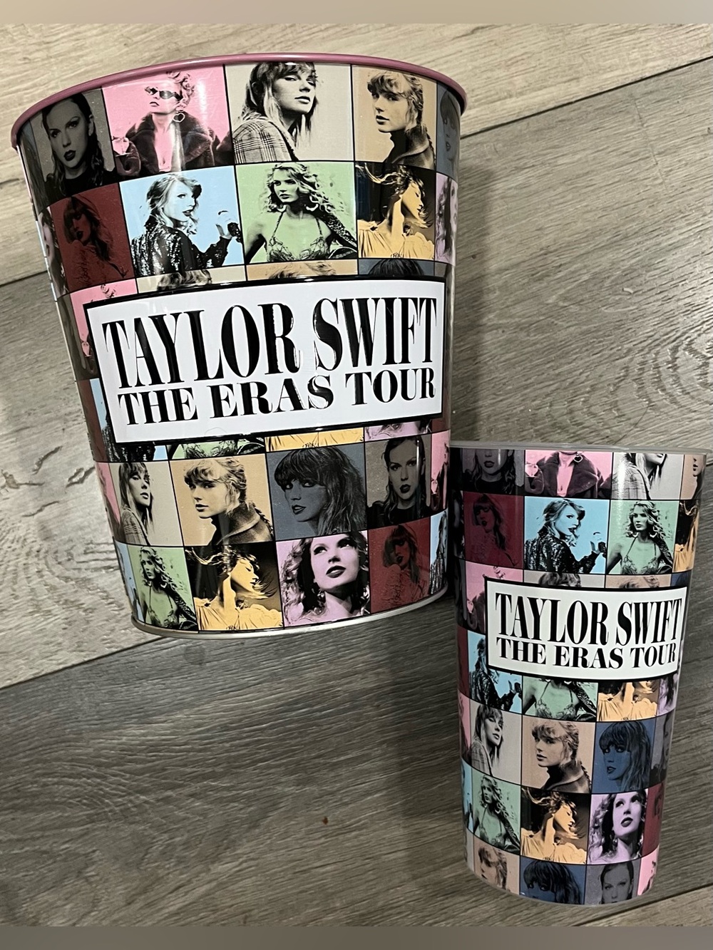Taylor Swift The Eras Tour Movie Collectible Pink Popcorn Bucket & Cup Set AMC